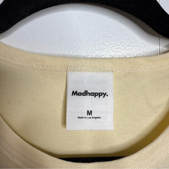 Madhappy - Holographic Logo Baby Tee - Cream - Medium NWOT - Picture 5 of 7